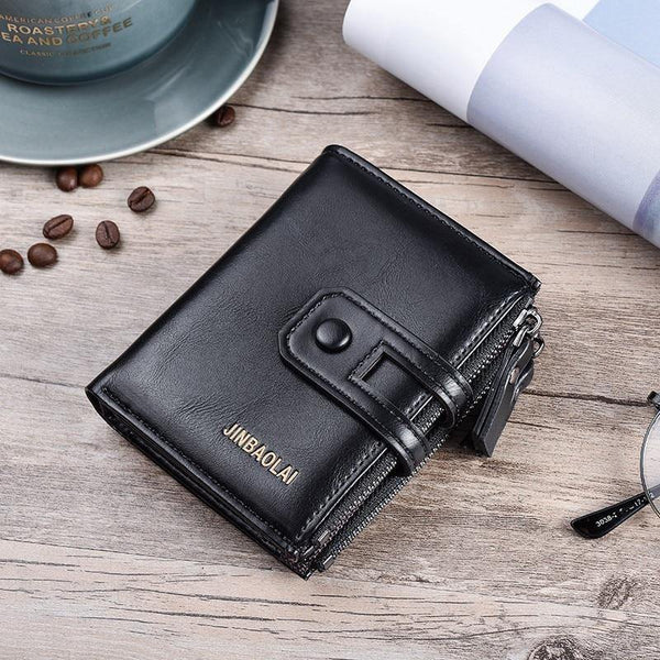 Planet Gates Wallet Purse PU Leather Men's Wallet Hasp Design Small Mens Wallets With Zipper Coin Pocket Card Holder Luxury Wallet