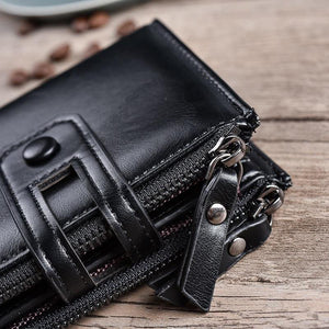 Planet Gates Wallet Purse PU Leather Men's Wallet Hasp Design Small Mens Wallets With Zipper Coin Pocket Card Holder Luxury Wallet