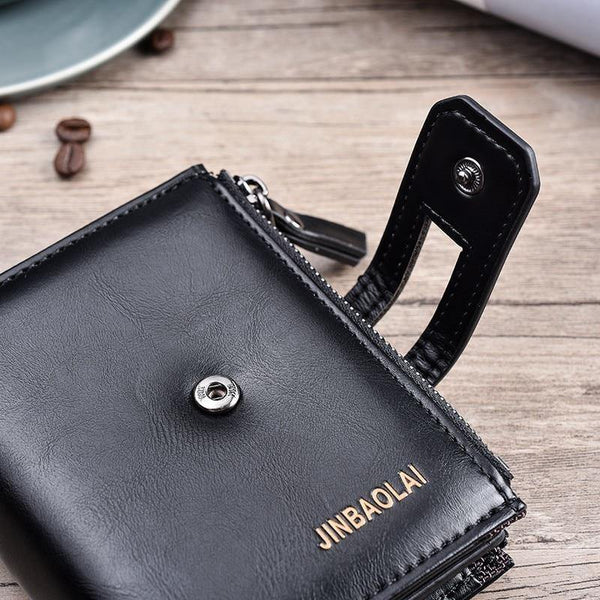 Planet Gates Wallet Purse PU Leather Men's Wallet Hasp Design Small Mens Wallets With Zipper Coin Pocket Card Holder Luxury Wallet