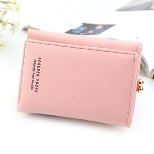 Planet Gates Wallet Women  Lady Short Women Wallets Crown Decorated Mini Money Purses Small Fold PU Leather Female Coin Purse Card Holder