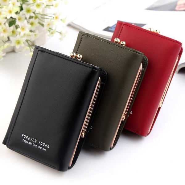 Planet Gates Wallet Women  Lady Short Women Wallets Crown Decorated Mini Money Purses Small Fold PU Leather Female Coin Purse Card Holder