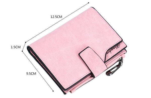 Planet Gates Wallet Women Leather  Credit Card Holder Zipper Wallet Short Coin Purse For Cards Purse Portefeuille Zip Card Short Clutch