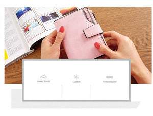 Planet Gates Wallet Women Leather  Credit Card Holder Zipper Wallet Short Coin Purse For Cards Purse Portefeuille Zip Card Short Clutch