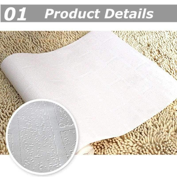 Planet Gates Wallpapers Modern 3D Brick Wallpaper Roll White Thick 3d Embossed Vinyl Covering Wall Paper Store Living Room TV Backdrop