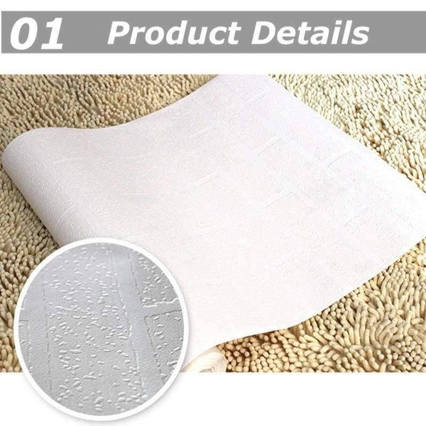 Planet Gates Wallpapers Modern 3D Brick Wallpaper Roll White Thick 3d Embossed Vinyl Covering Wall Paper Store Living Room TV Backdrop