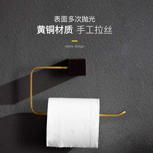 Planet Gates Walnut Wood Bathroom Hardware Set Creative Towel Ring Cosmetics Mirror Front Shelf Wall Mounted Brass Shaver Rack