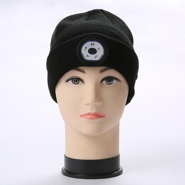 Planet Gates Warm Beanie Wireless LED Hat Wireless Smart Cap Headset Headphone Speaker Wireless Communication Night Outdoor Lighting Hat