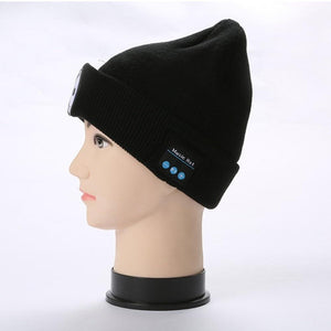 Planet Gates Warm Beanie Wireless LED Hat Wireless Smart Cap Headset Headphone Speaker Wireless Communication Night Outdoor Lighting Hat