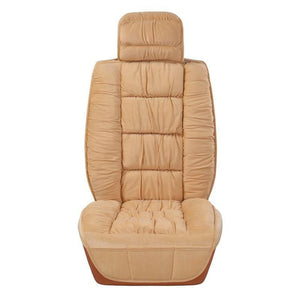 Planet Gates Warm Car Seat Cover Universal Winter Plush Cushion Faux Fur Material For Car Seat Protector Mat Car Interior Accessories