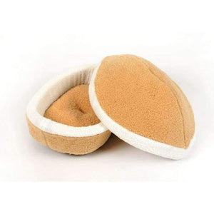 Planet Gates Warm Cat Bed House Hamburger Bed Disassemblability Windproof Pet Puppy Nest Shell Hiding Burger Bun for Winter