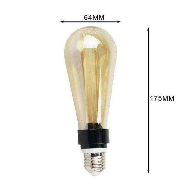 Planet Gates Warm Gold / 3W 2200K 190lm / No, E27 85V-265V Grensk Ampoule Led E27 Edison Bulb Light Guide Vintage Lamp ST64 Retro Nostalgic Creative 85V-264V Smoke Gray LED Filament Bulbs