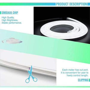 Planet Gates Warm White / 2 Meter LED Flexible Strip AC220V 2M 3M 4M 5M SMD2835 120LEDs/m P65 Waterproof High Brightness EU Plug Neon Led Strip Decoration Light