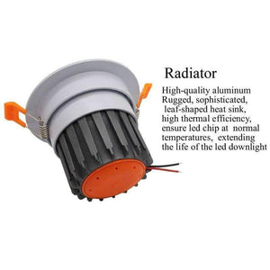 Planet Gates Warm White / 20w no dimmable White Shell Led Ceiling Lights Lamp Dimmable 7w 10w 12w 15w 20w 25w 30w 40w AC90-260V 60angle Led Recessed Down Light Bulb UL CE
