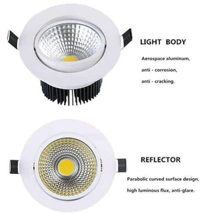 Planet Gates Warm White / 3W Dimmable Dimmable Led downlight light COB Ceiling Spot Light 3w 5w 7w 12w 85-265V ceiling recessed Lights Indoor Lighting