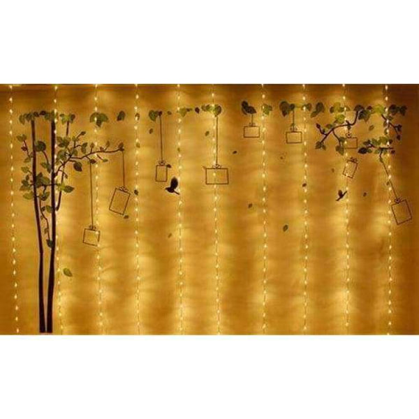 Planet Gates Warm White 3x3M 320LED Waterfall Waterproof Meteor Shower Rain LED String Lights For Holiday Light Wedding Xmas Christimas Party Decor