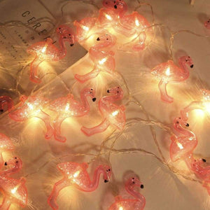 Planet Gates Warm White / 4m 20 lamp battery JUNJUE Flamingo LED String Light ins Korean Style Party Supplies Christmas Wedding Decoration Holiday Lights For Home