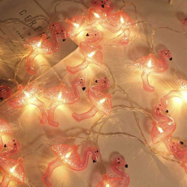 Planet Gates Warm White / 4m 20 lamp battery JUNJUE Flamingo LED String Light ins Korean Style Party Supplies Christmas Wedding Decoration Holiday Lights For Home