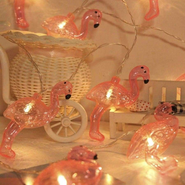 Planet Gates Warm White / 4m 20 lamp battery JUNJUE Flamingo LED String Light ins Korean Style Party Supplies Christmas Wedding Decoration Holiday Lights For Home