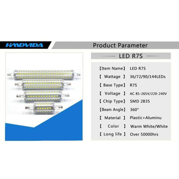 Planet Gates Warm White / 5w 36LEDs / Yes, 220-240V HMDVIDA LED R7S Dimmer 220V Lamp 36 72 90 144LEDs Regulator Bulb Replace Halogen Outdoor Light