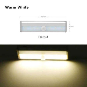 Planet Gates Warm White / Battery Model LED Wireless Motion Sensor Light USB Closet Stairs Night Light for Wardrobe Cupboard Drawer Trunk Hallway Kitchen Baby Nursing