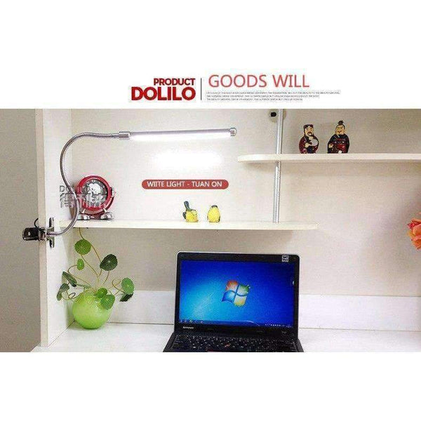 Planet Gates Warm White / Black DX LED Book Reading Table Light Lamp Bright Flexible Adjustable Clip-on Arm Study Desk Light LED Book Lamp USB Reading Lamp