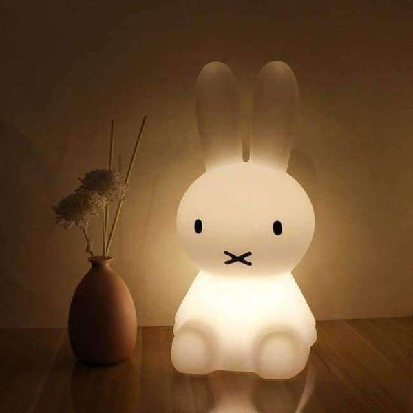 Planet Gates Warm White Button 28cm Miffy Rabbit LED Night Light for Children Baby Bedroom LED Night Lamp Cartoon Decorative Light Children Sleeping Lamp