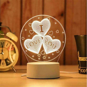 Planet Gates Warm White Creative USB desk lamp 3D night light Moonlight 3D phantom lighting table lamp