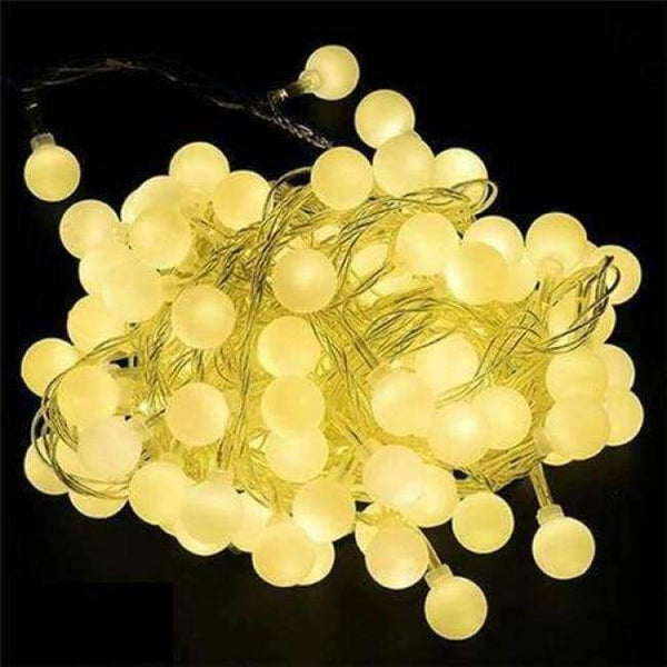 Planet Gates Warm White / EU Plug Coversage 6M 40 Led Christmas Tree Garland String Xmas Decoration Outdoor Ball Curtain Navidad Curtain Fairy Holiday Lights