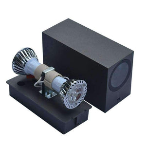 Planet Gates Warm White / single head   4W / Black body-square LED Aluminum Wall Lamp Porch Light Wall Sconce Square Outdoor Waterproof Wall Light Garden Lights Modern wall lights AC85 - 265V