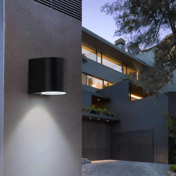 Planet Gates Warm White / single head   4W / Black body-square LED Aluminum Wall Lamp Porch Light Wall Sconce Square Outdoor Waterproof Wall Light Garden Lights Modern wall lights AC85 - 265V