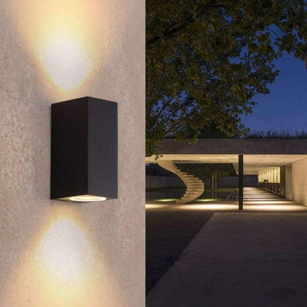 Planet Gates Warm White / single head   4W / Black body-square LED Aluminum Wall Lamp Porch Light Wall Sconce Square Outdoor Waterproof Wall Light Garden Lights Modern wall lights AC85 - 265V