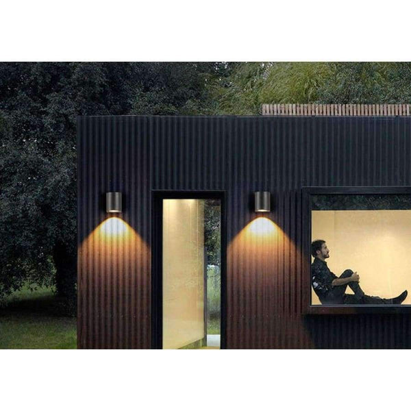 Planet Gates Warm White / single head   4W / Black body-square LED Aluminum Wall Lamp Porch Light Wall Sconce Square Outdoor Waterproof Wall Light Garden Lights Modern wall lights AC85 - 265V