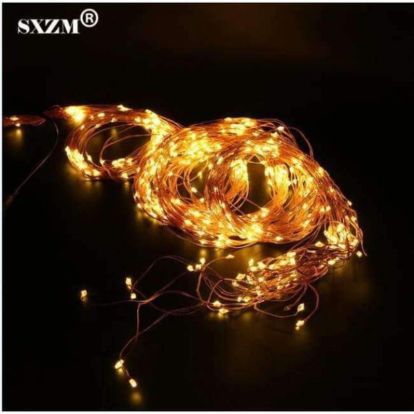 Planet Gates Warm White SXZM 12V 20X2Meter 400leds Led string Light Super Soft flexible strip DC 5.5X2.1mm outdoor decoration Xmas tree Garden Party