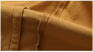 Planet Gates warm yellow / S Denim Jacket Men Fashion 100% Cotton Trucker Jackets Slim Fit Embroidery Chest Pocket 4 Colors