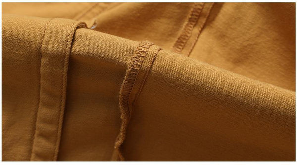 Planet Gates warm yellow / S Denim Jacket Men Fashion 100% Cotton Trucker Jackets Slim Fit Embroidery Chest Pocket 4 Colors