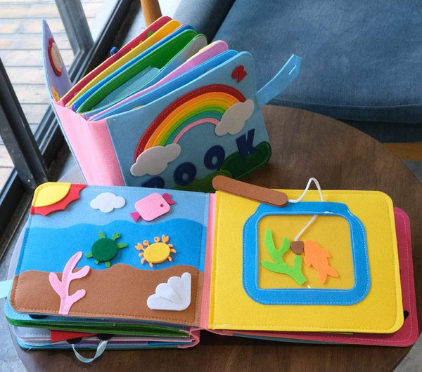 Planet Gates Washable Montessori Baby Busy Board 3D Toddlers Story Cloth Book Early Learning Education Habits Knowledge Developing Toys