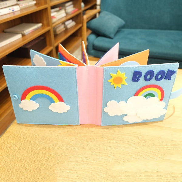 Planet Gates Washable Montessori Baby Busy Board 3D Toddlers Story Cloth Book Early Learning Education Habits Knowledge Developing Toys