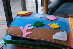 Planet Gates Washable Montessori Baby Busy Board 3D Toddlers Story Cloth Book Early Learning Education Habits Knowledge Developing Toys