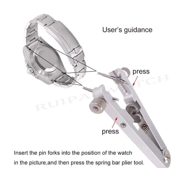Planet Gates Watch Bracelet Pliers  6825 Standard of Spring Bar Remover  Watch Bands Repair Removing Tool
