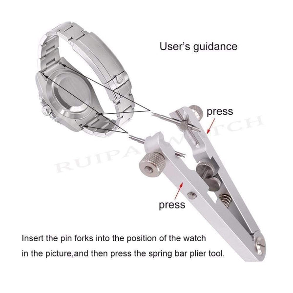 Planet Gates Watch Bracelet Pliers  6825 Standard of Spring Bar Remover  Watch Bands Repair Removing Tool