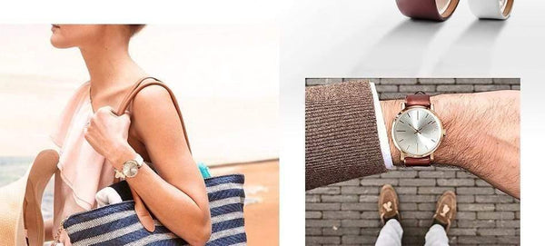 Planet Gates watch for men Women Dress Watches Luxury Lovers Couple Watches Men Date Waterproof Women Leather strap Quartz Wristwatch Montre Homme