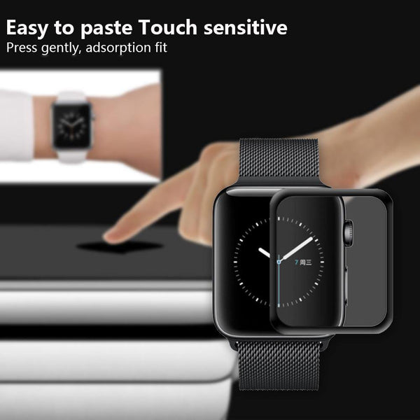 Planet Gates Watch Glass Tempered Watch Glass Screen Protector Durable Anti-Shatter Guard 3D Tempered Glass Film 9H+ HD Dustproof Anti-Glare