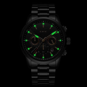 Planet Gates Watch Men Fashion Sport Quartz Clock Mens Watches Brand Luxury Full Steel Business Waterproof Watch Relogio Masculino