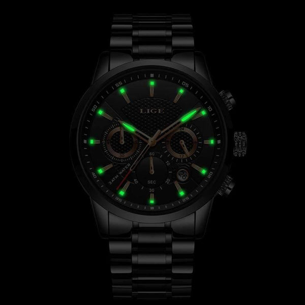 Planet Gates Watch Men Fashion Sport Quartz Clock Mens Watches Brand Luxury Full Steel Business Waterproof Watch Relogio Masculino