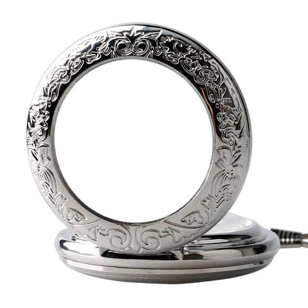 Planet Gates Watch Men Relogio Digital Steampunk Pocket Watch Clock Vintage Self Wind Stylish Gray Dial Automatic Mechanical