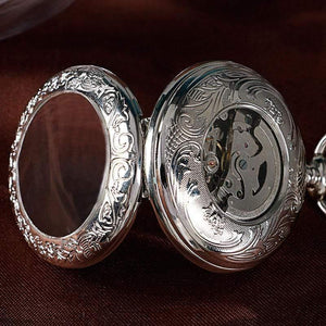 Planet Gates Watch Men Relogio Digital Steampunk Pocket Watch Clock Vintage Self Wind Stylish Gray Dial Automatic Mechanical