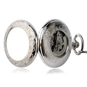 Planet Gates Watch Men Relogio Digital Steampunk Pocket Watch Clock Vintage Self Wind Stylish Gray Dial Automatic Mechanical