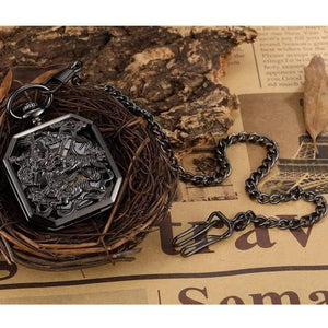 Planet Gates watch no box Chinese Mascot Lion Hand Wind Mechanical Pocket Watch Men Retro Skeleton Fob Chain Watch Steampunk Clock Gift Box