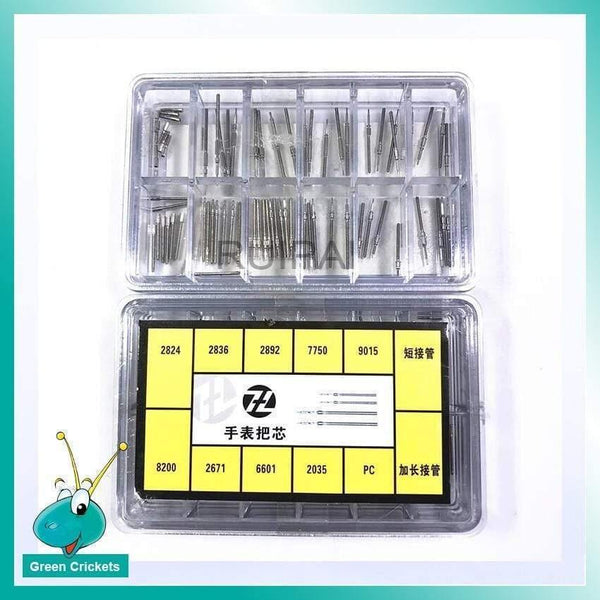 Planet Gates Watch Repair Parts Set Assort Size Watch Stem Parts for ETA Watch movement Stem replacement