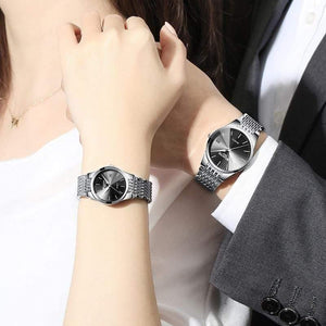 Planet Gates Watch Simple Business Women's Watches Waterproof Men Watch Black Ultra-Thin Lover Clock sevgili saati montre